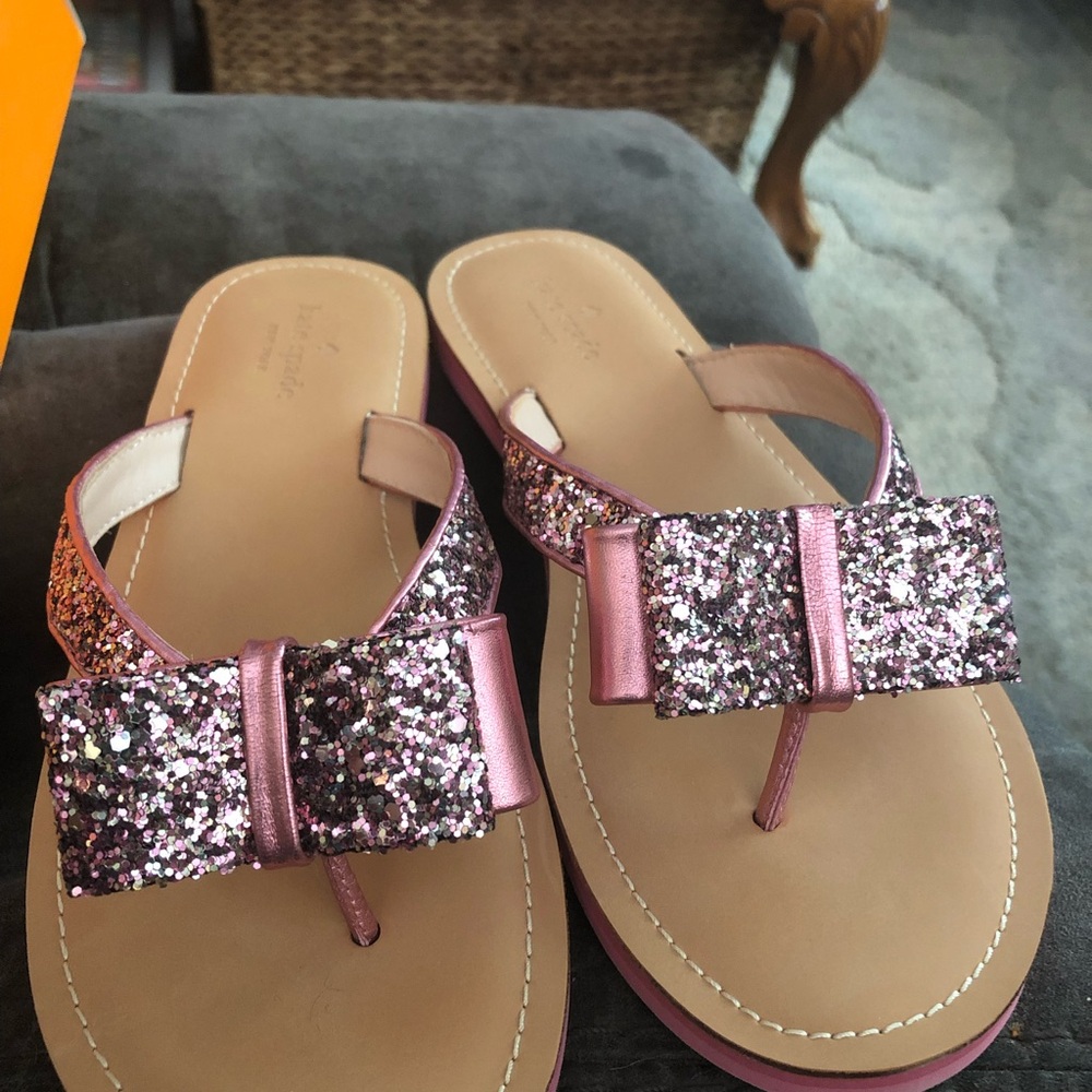 Kate Spade Pink and Tan Sandals